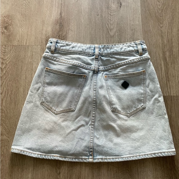 abrand blue a-line y2k style mini short skirt size 26 small - Picture 3 of 5